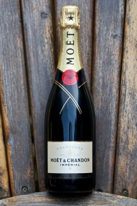 what's this doing out of its safe deposit box it's a bottle of moet, duh